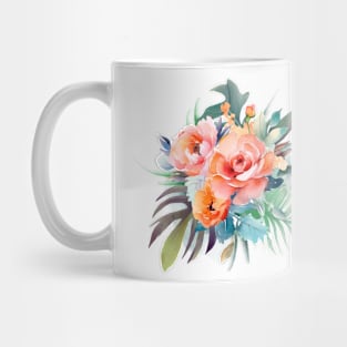 Pink watercolor roses Mug